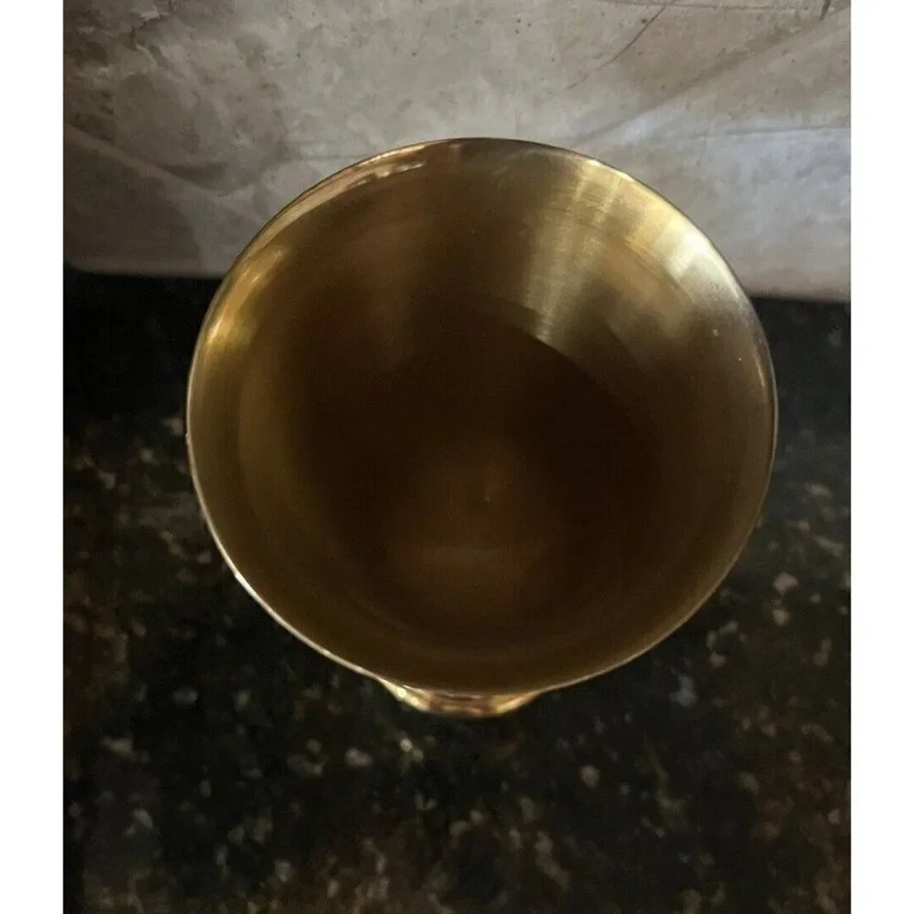 Gorham Giftware Vintage Gold Tone Stemmed Goblet L433